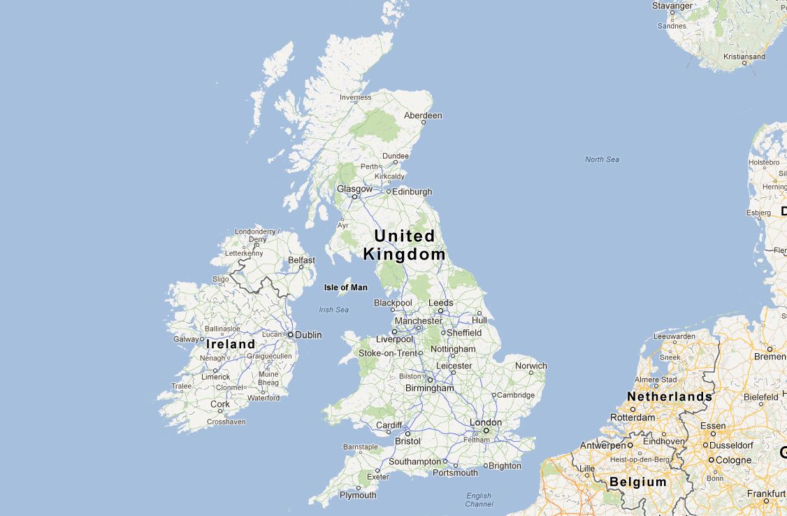 Google карты Великобритания